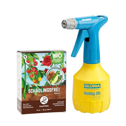 Plantura Bio-Schädlingsfrei Neem, 75 ml + Gloria Hobby 05 FLEX Feinsprüher Plantura Bio-Schädlingsfrei Neem, 75 ml + Gloria Hobby 05 FLEX Feinsprüher von Plantura