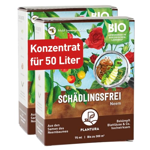 Plantura Bio-Schädlingsfrei Neem, effektive Schädlingsbekämpfung mit Neem, 150 ml von Plantura