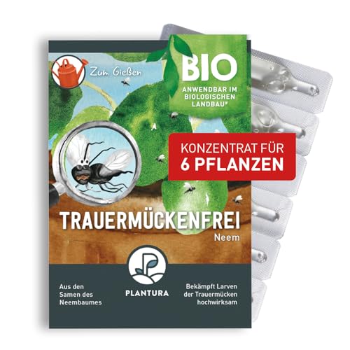 Plantura Bio-Trauermückenfrei Neem, hochwirksames Gießmittel gegen Trauermücken aus Neem, 15 ml für ca. 6 Pflanzen Plantura Bio-Trauermückenfrei Neem, hochwirksames Gießmittel gegen Trauermücken aus Neem, 15 ml für ca. 6 Pflanzen von Plantura