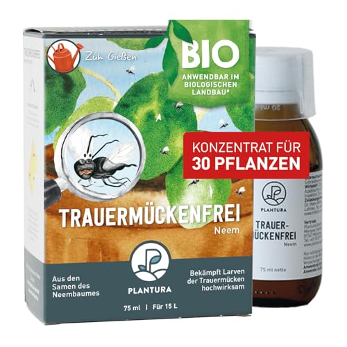 Plantura Bio-Trauermückenfrei Neem, hochwirksames Gießmittel gegen Trauermücken aus Neem, 75 ml für ca. 30 Pflanzen Plantura Bio-Trauermückenfrei Neem, hochwirksames Gießmittel gegen Trauermücken aus Neem, 75 ml für ca. 30 Pflanzen von Plantura