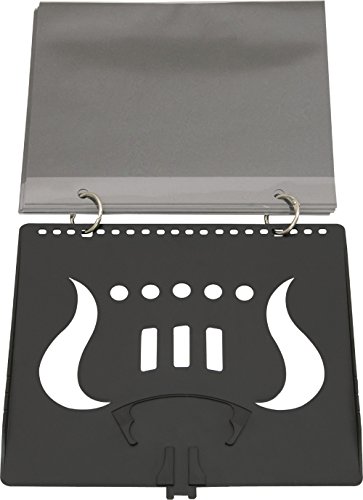 Plasti-Lyres Marschnotenhalter, Lyra mit 8 Klarsichthüllen Plasti-Folio 5888 von Plasti-Lyres