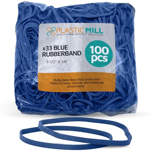 PlasticMill Gummibänder – Größe #33 – blaue Gummibänder – 100 Stück PlasticMill Gummibänder – Größe #33 – blaue Gummibänder – 100 Stück von PlasticMill