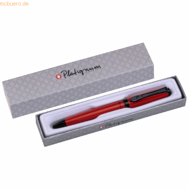 12 x Platignum Federhalter Studio rot silberne Geschenkpackung von Platignum