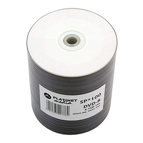 PLATINET DVD-R 4,7GB 16X White FF Ink. Printable PRO SP*100 [41012] von Platinet