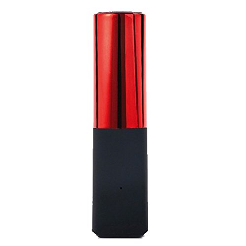 Platinet 43639 2600mAh Lipstick Powerbank Plus MicroUSB Kabel - Rot von Platinet