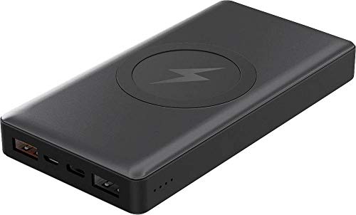 Platinet Induktions-Powerbank 1000mA PMPB10WC PMPB10WC Black 10000 mAh Ausgänge Induktionslade-Stan von Platinet