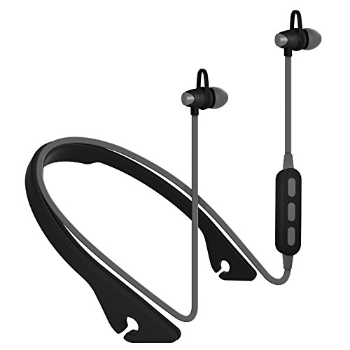 Platinet PM1065GY In-Ear Bluetooth-Sport-Kopfhörer mit PM1065 Mikrofon, Grau von Platinet