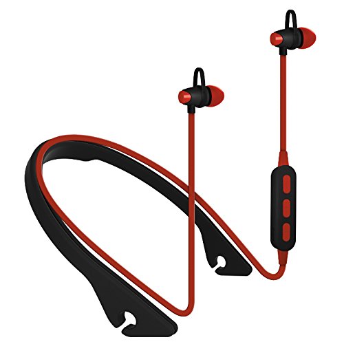 Platinet PM1065R In-Ear-Kopfhörer, Bluetooth, mit PM1065 Mikrofon, Rot von Platinet