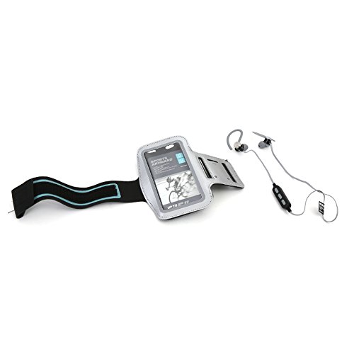 Platinet pm1075 Sport Bluetooth Kopfhörer mit Armband – Grau von Platinet