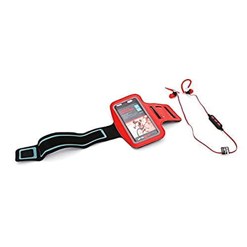 Platinet PM1075 Sport-Bluetooth-Kopfhörer mit Armband, Rot von Platinet