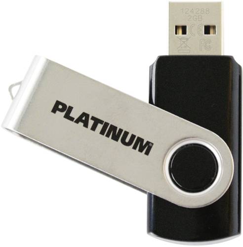 Platinum TWS USB-Stick 2GB Schwarz 177558-3 USB 2.0 von Platinum