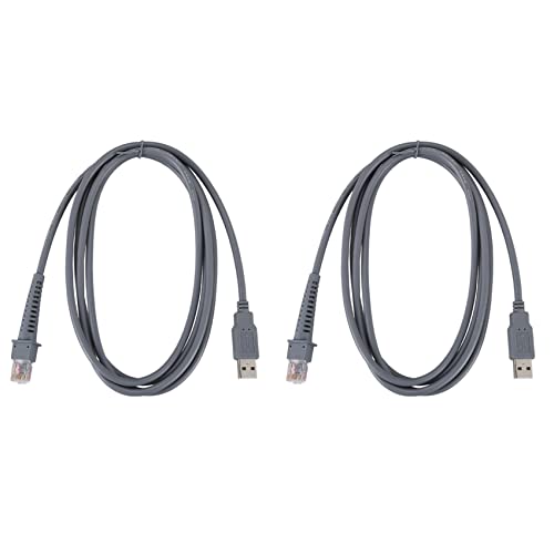 Plawee 2 x USB A Stecker Auf RJ45 Kabel 7 Fuß 2M,Für Symbolischen Barcode Scanner LS4278 LS2208 2208AP Plawee 2 x USB A Stecker Auf RJ45 Kabel 7 Fuß 2M,Für Symbolischen Barcode Scanner LS4278 LS2208 2208AP von Plawee