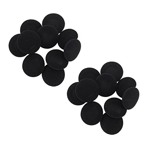 Plawee 20 Schwaemme Schutzmassnahmen Weichen Schwarz Ohr Abdeckung Polster Fuer Kopfhoerer 5cm von Plawee