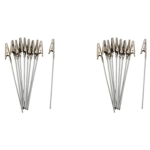 Plawee 20 x Krokodil Metall Clips mit Draht Stiel Krokodil Klemmen für Memo Hinweis Karten Halter Plawee 20 x Krokodil Metall Clips mit Draht Stiel Krokodil Klemmen für Memo Hinweis Karten Halter von Plawee