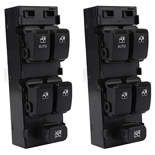 Plawee 2X Elektrische Fensterheber-Hauptschalter Vorne Links Auf Der Fahrerseite für 2005 93570-1C110 von Plawee
