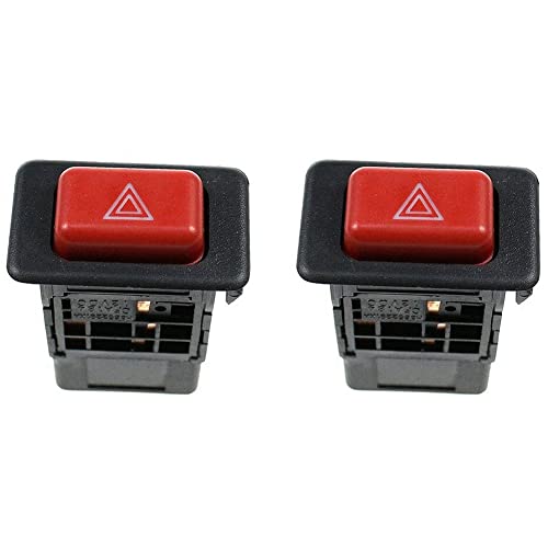 Plawee 2X MB652291 Gefahr Warnen Blinker Schalter Druck Knopf für MK2 1991-1995 1996 1997 1998 1999 von Plawee