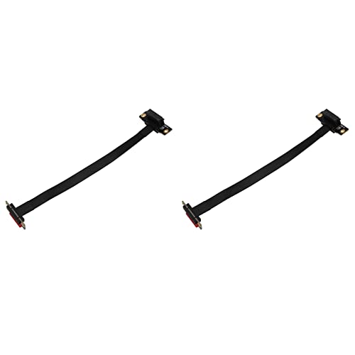 Plawee 2X PCIE X1 Riser Kabel Dual 90 Grad Recht Winkliges PCIe 3.0 X1 Bis X1 Verlängerung Kabel 8 Gbit/S PCI Express 1X Riser Karte 20 cm Plawee 2X PCIE X1 Riser Kabel Dual 90 Grad Recht Winkliges PCIe 3.0 X1 Bis X1 Verlängerung Kabel 8 Gbit/S PCI Express 1X Riser Karte 20 cm von Plawee