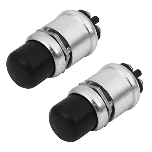 Plawee 2X Wasserdichtes Hochleistungsautoboot Hupe Motorstart-Momentschalter-Druckknopf von Plawee