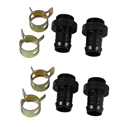 Plawee 4 Stücke Barb Beschlag Computer Wasser Kühlung Kühler Kupfer Kühl Körper Kühler Klemme für 3/8 Id Schläuche G1 / 4 Verchromt Del Plawee 4 Stücke Barb Beschlag Computer Wasser Kühlung Kühler Kupfer Kühl Körper Kühler Klemme für 3/8 Id Schläuche G1 / 4 Verchromt Del von Plawee