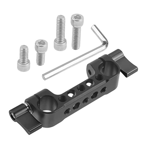 Plawee Leichter 15 Mm Doppel Stangen Schienen Block mit 1/4 Schrauben LöChern für DSLR Kamera Stangen Schulter StüTze für Follow Focus, A Plawee Leichter 15 Mm Doppel Stangen Schienen Block mit 1/4 Schrauben LöChern für DSLR Kamera Stangen Schulter StüTze für Follow Focus, A von Plawee