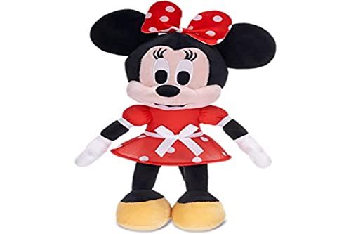 Play by Play Plüschtier Minnie Maus, 30 cm, Minnie mit rotem Kleid und Punkten, ideales Geschenk für Mädchen (760021182) von Play by Play