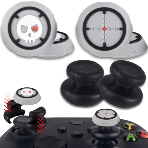 PlayRealm 2 x Daumenstick-Verlängerung und 4 x Daumengriff für Xbox Serie und Xbox One Controller (Ziel) von PlayRealm