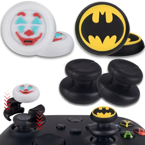 PlayRealm 2 x Daumenstick-Verlängerung und Daumengriff für Xbox Serie und Xbox One Controller (Schläger und Joker W) von PlayRealm