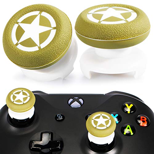 Playrealm FPS Thumbstick Extender & Drucken Gummi Silikon Griffabdeckung Thumb Grip Aufsätze 2 Sätze für Xbox One(WWLL USA Armee) von PlayRealm