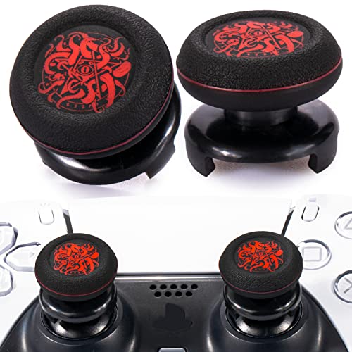 Playrealm FPS Thumbstick Extender & Printing Rubber Silicone Grip Cover 2 Sets for PS5 Dualsenese & PS4 Controller (Great Old Ones) von PlayRealm
