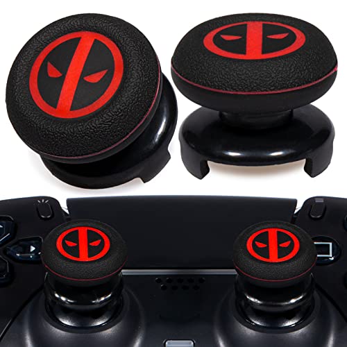 Playrealm FPS Thumbstick Extender & Printing Rubber Silicone Grip Cover 2 Sets for PS5 Dualsenese & PS4 Controller (Immortal) von PlayRealm