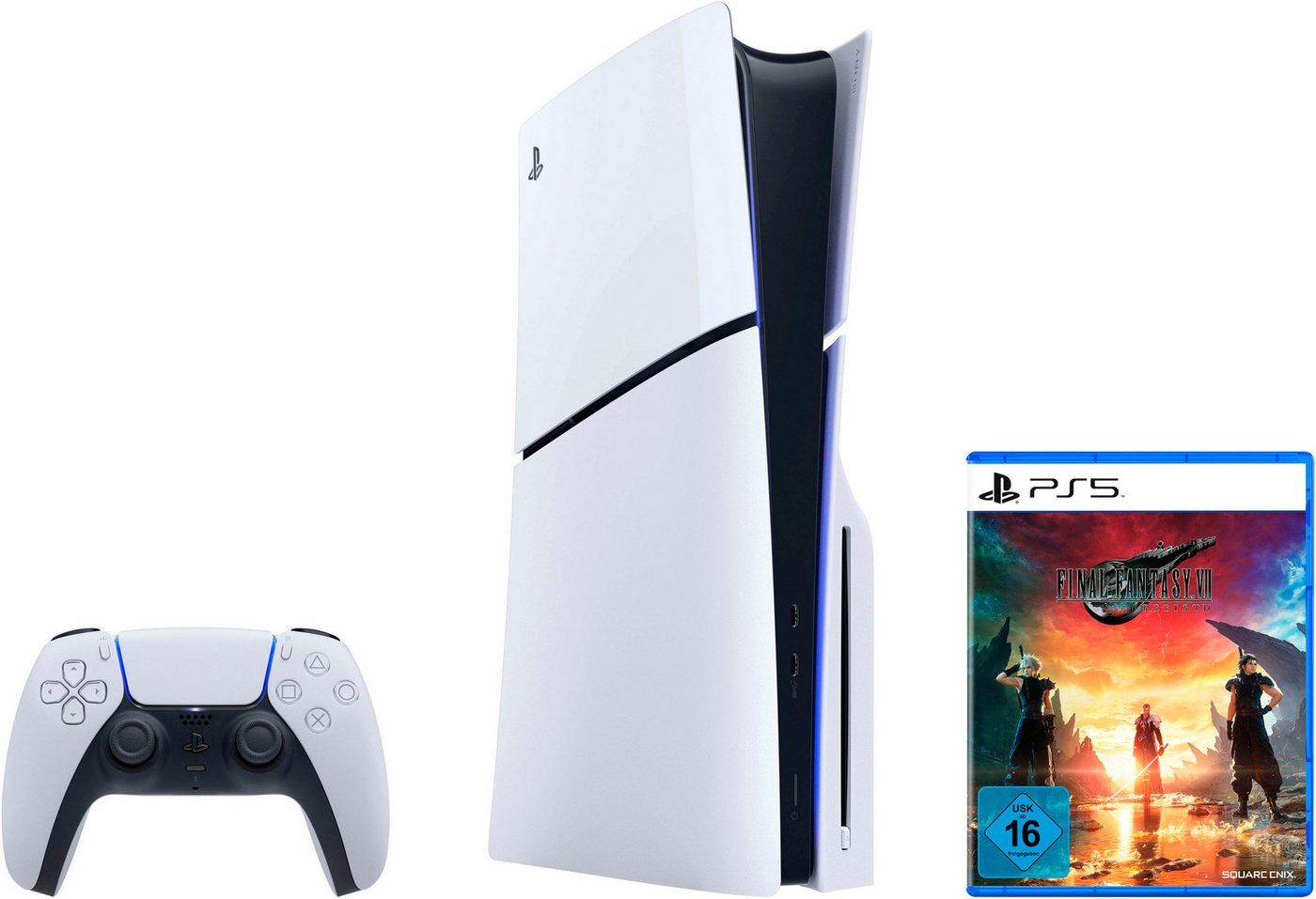 PlayStation 5 Disk Edition (Slim) + Final Fantasy VII Rebirth von PlayStation 5