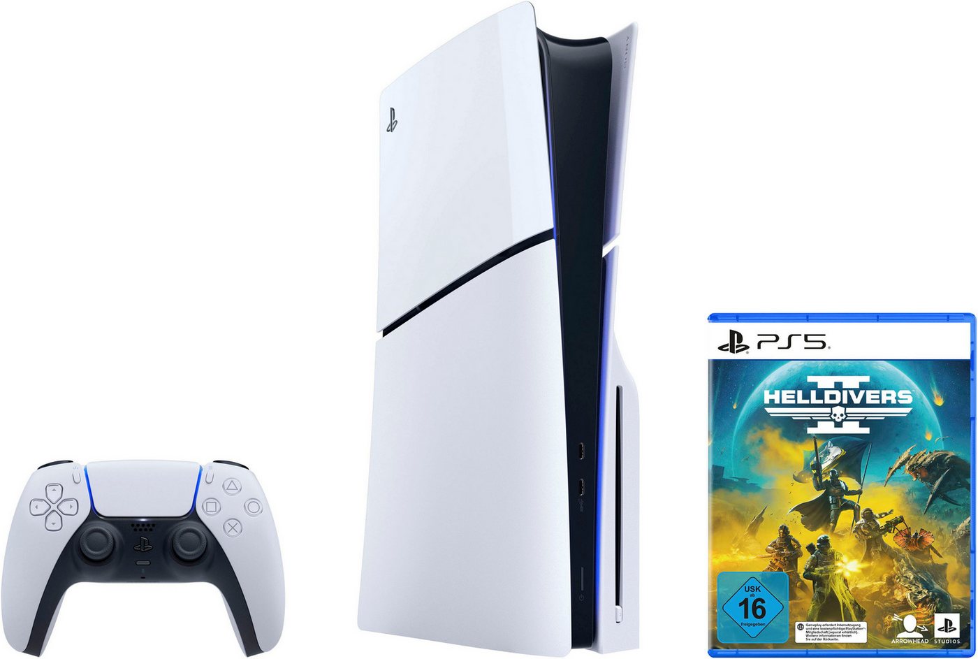 PlayStation 5 Disk Edition (Slim) + Helldivers 2 von PlayStation 5