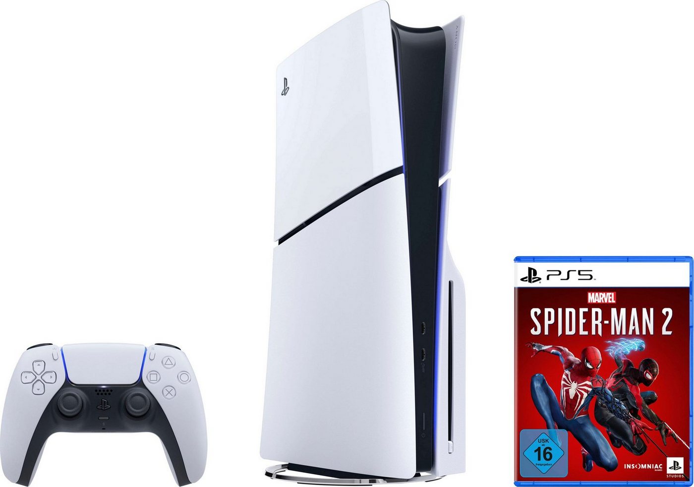 PlayStation 5 Disk Edition (Slim) + MARVEL’S SPIDER-MAN 2 von PlayStation 5