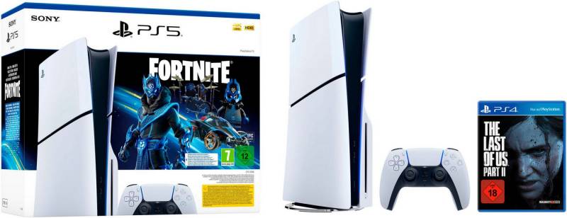 PlayStation 5 PS5 (Slim) Fortnite Cobalt Star + The Last of Us Part II Remastered von PlayStation 5