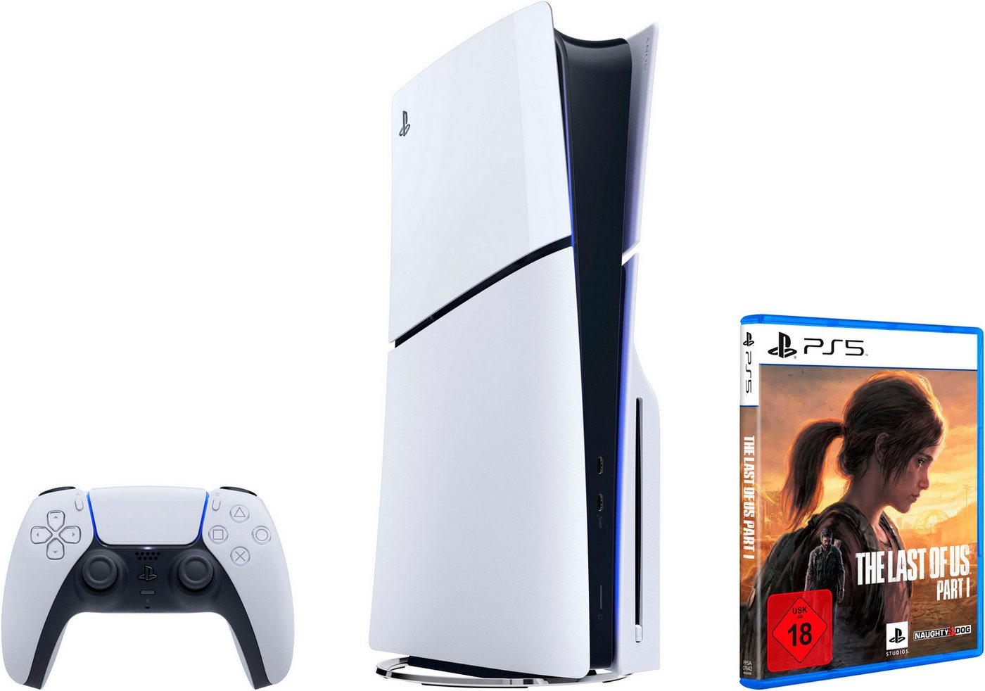 PlayStation 5 PS5 Disk Edition (Slim) + The Last of Us Part I von PlayStation 5