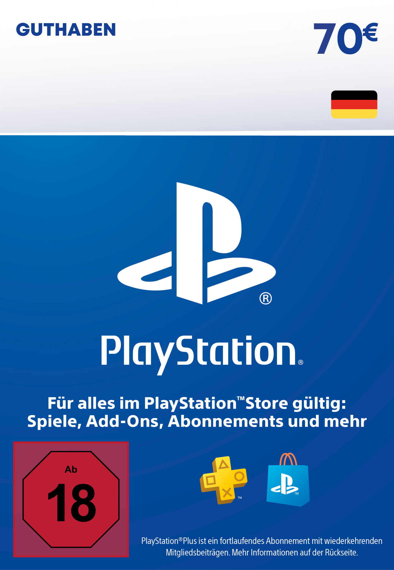 PSN Karte 70€ von PlayStation