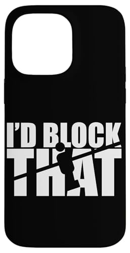 Ich würde das blockieren Hülle für iPhone 14 Pro Max von Player Soccer Funny Football Joke