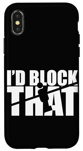 Ich würde das blockieren Hülle für iPhone X/XS von Player Soccer Funny Football Joke