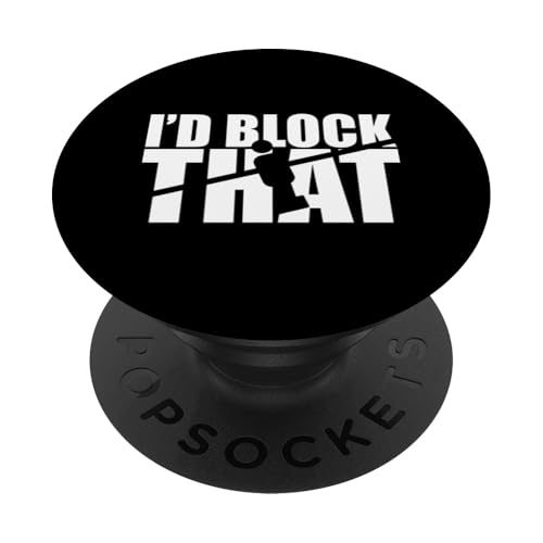 Ich würde das blockieren PopSockets Klebender PopGrip von Player Soccer Funny Football Joke