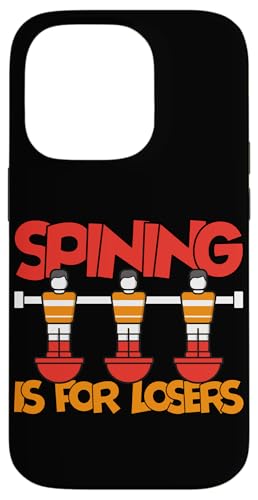 Spining ist für Verlierer Hülle für iPhone 14 Pro von Player Soccer Funny Football Joke