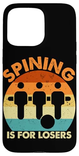 Spining ist für Verlierer Hülle für iPhone 15 Pro Max von Player Soccer Funny Football Joke