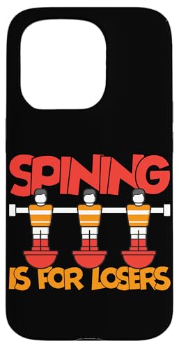 Spining ist für Verlierer Hülle für iPhone 15 Pro von Player Soccer Funny Football Joke