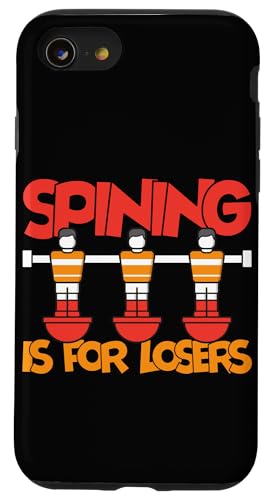 Spining ist für Verlierer Hülle für iPhone SE (2020) / 7 / 8 von Player Soccer Funny Football Joke