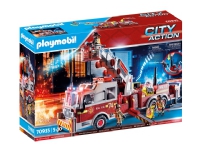 Playmobil City Action Feuerwehr-Fahrzeug: US Tower Ladder, Auto & Stadt, 5 Jahr(e), Mehrfarbig, Kunststoff von Playmobil