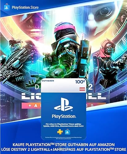 100€ PlayStation Store Guthaben für Destiny 2: Lightfall + Jahrespass | Österreichisches Konto [Code per Email] von Playstation