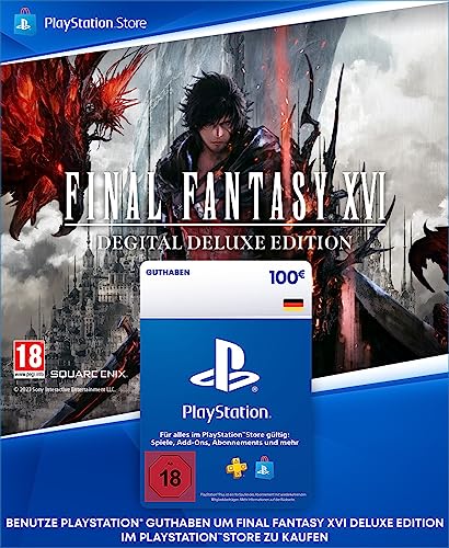 100€ PlayStation Store Guthaben für Final Fantasy XVI Deluxe Edition - Deutsches Konto [Code per Email] von Playstation