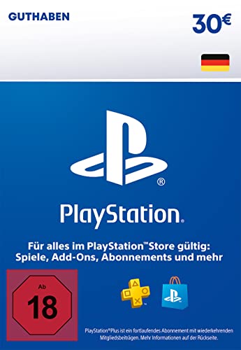 30€ PlayStation Store Guthaben | PSN Deutsches Konto [Code per Email] von Playstation