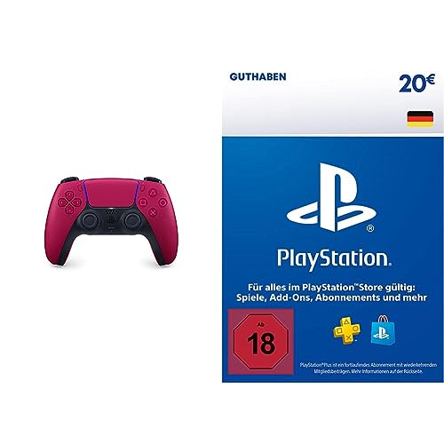 DualSense Wireless Controller Cosmic Red [PlayStation 5] + PSN Guthaben | 20 EUR | deutsches Konto | PS5/PS4 Download Code von Playstation