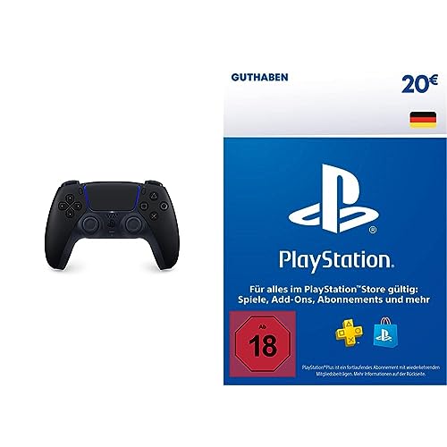 DualSense Wireless Controller Midnight Black [PlayStation 5] + PSN Guthaben | 20 EUR | deutsches Konto | PS5/PS4 Download Code von Playstation