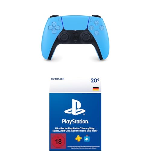 DualSense Wireless Controller Starlight Blue [PlayStation 5] + PSN Guthaben | 20 EUR | deutsches Konto | PS5/PS4 Download Code von Playstation